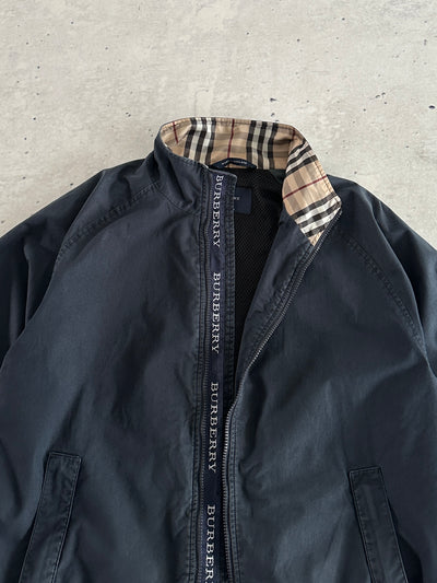 00's Burberry Nova Check Zip Up Harrington Jacket (M)