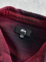 Stussy Loose Weave Plaid Shirt (L)