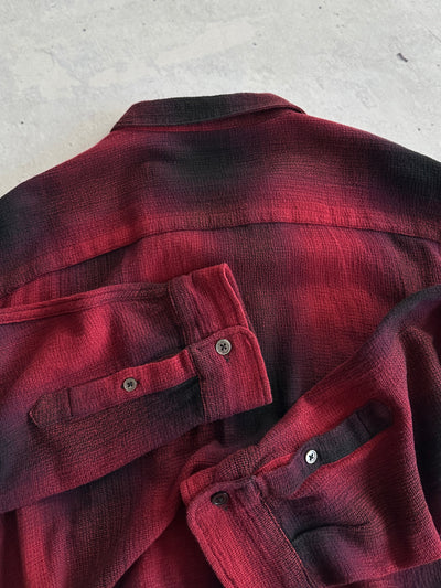 Stussy Loose Weave Plaid Shirt (L)