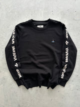 Vivienne Westwood Orb Taped Sleeve Crewneck Sweatshirt (M)