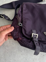 Vintage Prada Nylon Tessuto Shoulder / Crossbody Bag (One Size)