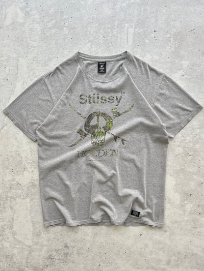 00's Stussy x Holden  camo Skull T Shirt (L)