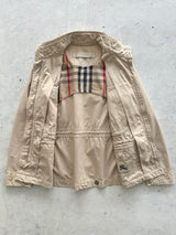00's Burberry Nova Check Zip Up funnel neck Jacket (Women's UK 10)