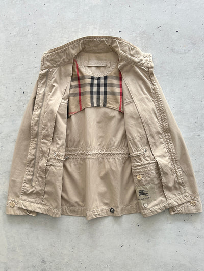 00's Burberry Nova Check Zip Up funnel neck Jacket (Women's UK 10)