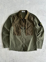SS/20 Stone Island Military twin pocket Zip Up Overshirt (L)