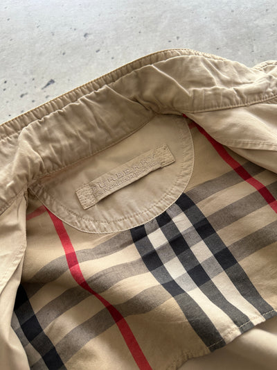 00's Burberry Nova Check Zip Up funnel neck Jacket (Women's UK 10)