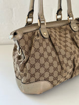 Vintage Gucci GG Canvas Sukey Shoulder Bag (One Size)