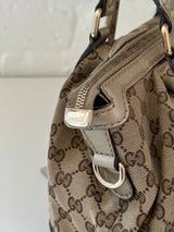 Vintage Gucci GG Canvas Sukey Shoulder Bag (One Size)