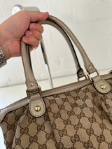 Vintage Gucci GG Canvas Sukey Shoulder Bag (One Size)