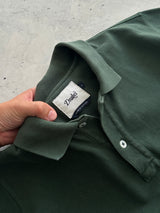 Drake's pique cotton Heavyweight Long Sleeve Polo Shirt (L)