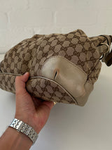 Vintage Gucci GG Canvas Sukey Shoulder Bag (One Size)