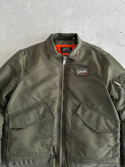 Schott NYC CWU Zip Up Bomber Jacket (XL)