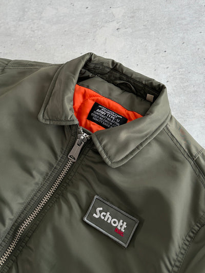 Schott NYC CWU Zip Up Bomber Jacket (XL)