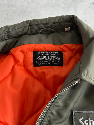 Schott NYC CWU Zip Up Bomber Jacket (XL)
