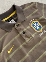 2012 Nike Brazil Stripe Polo Shirt (S)