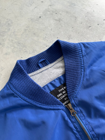 00's Avirex MA-1 Nylon Zip Up Bomber Jacket (M)