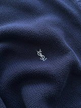 00's YSL Embroidered Logo Crewneck Knit Jumper (L)
