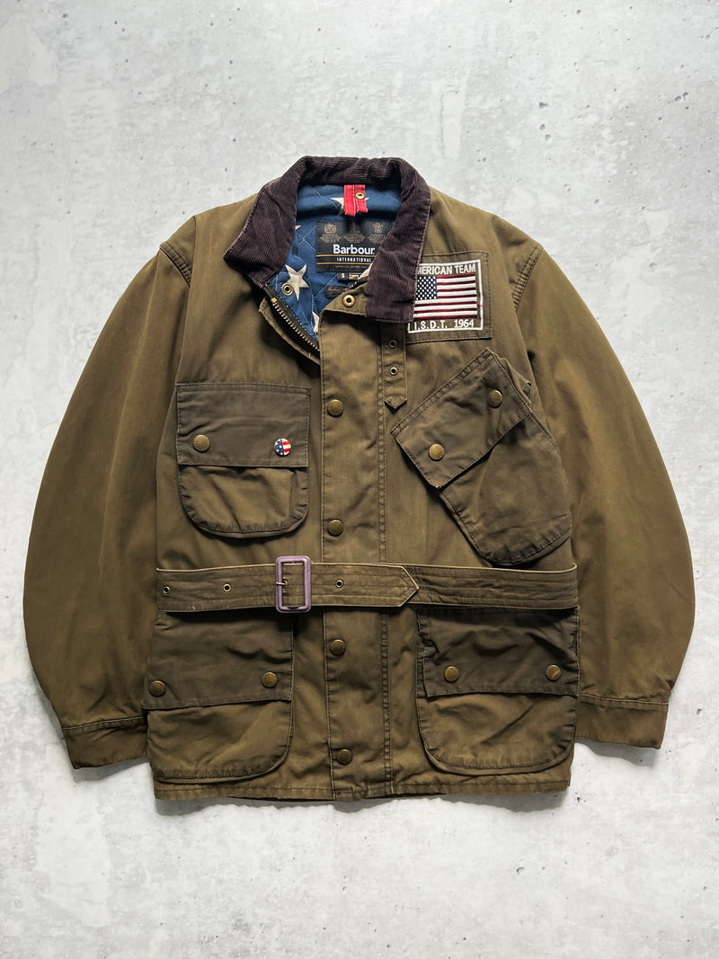 Barbour Steve McQueen new baker wax jacket S Smooth Cactus