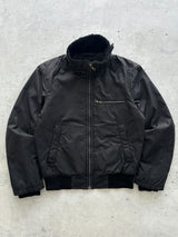 00's Prada Sport Shearling Collar Nylon Zip Up Jacket (S)
