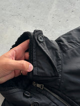 00's Prada Sport Shearling Collar Nylon Zip Up Jacket (S)