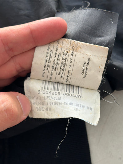 00's Prada Sport Shearling Collar Nylon Zip Up Jacket (S)