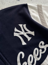 Vintage NY Yankees Spell Out Zip Up Track Jacket (L)