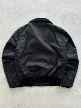 00's Prada Sport Shearling Collar Nylon Zip Up Jacket (S)