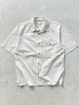 00's Stone Island Vertical Stripe spell out Shirt (M)