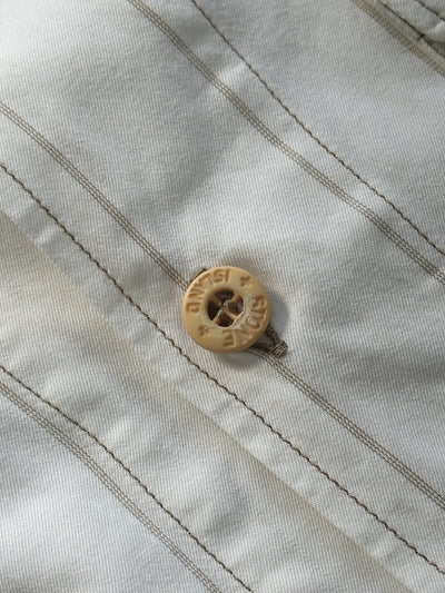 00's Stone Island Vertical Stripe spell out Shirt (M)