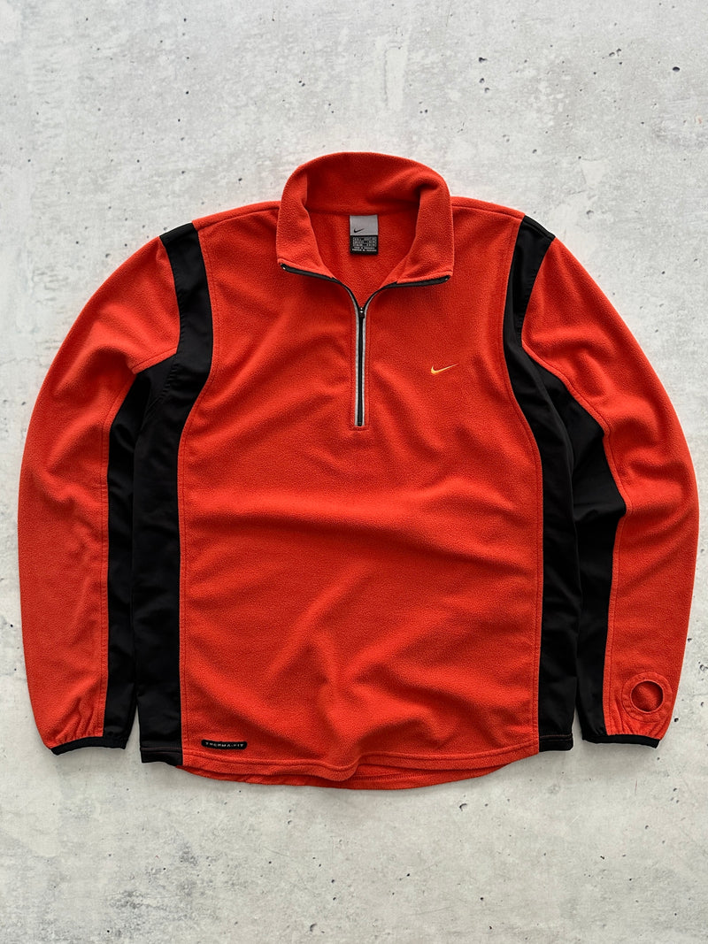 00's Nike Two Tone Reflective 1/4 Zip Fleece (M)