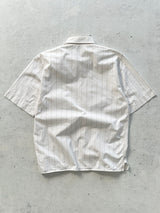 00's Stone Island Vertical Stripe spell out Shirt (M)