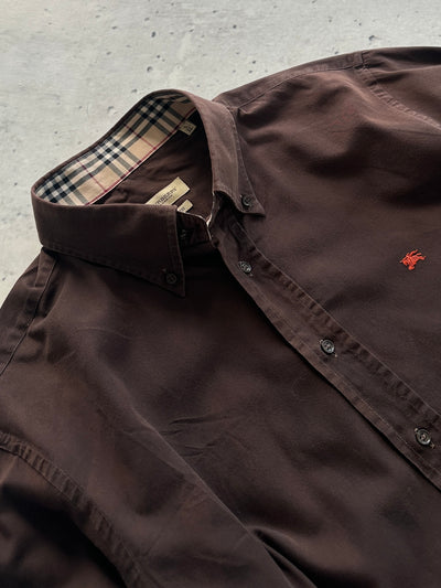 00's Burberry Nova Check Long Sleeve Shirt (XL)
