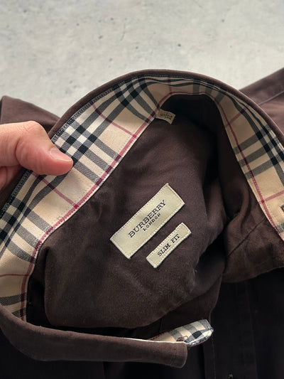 00's Burberry Nova Check Long Sleeve Shirt (XL)