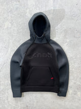 Schott NYC Asymmetrical Zip Neoprene Balaclava Hoodie (S)