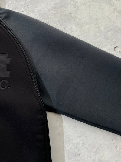 Schott NYC Asymmetrical Zip Neoprene Balaclava Hoodie (S)