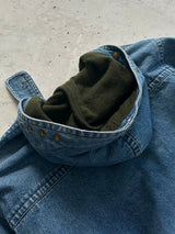 Vintage Valentino Jeans Blanket Lined Denim Duffle Coat (XL)