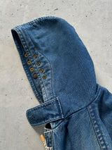 Vintage Valentino Jeans Blanket Lined Denim Duffle Coat (XL)