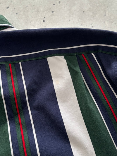 90's Ralph Lauren Blaire Vertical Stripe Shirt (XXL)