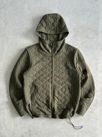 CP Company diamond stitch zip up hooded jacket (L)