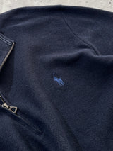 Ralph Lauren 1/4 Zip textured Waffle Knit Jumper (XXL)