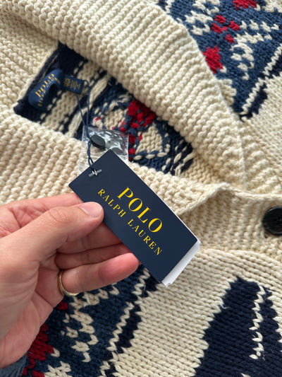 Brand New Ralph Lauren Chunky Knit Shawl Neck Cardigan (Women's XS/S)