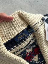 Brand New Ralph Lauren Chunky Knit Shawl Neck Cardigan (Women's XS/S)