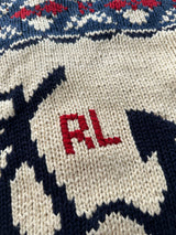 Brand New Ralph Lauren Chunky Knit Shawl Neck Cardigan (Women's XS/S)