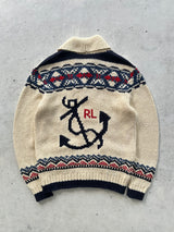 Brand New Ralph Lauren Chunky Knit Shawl Neck Cardigan (Women's XS/S)
