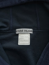 Vintage Stone Island Green Edge Badge 1/4 Zip Pullover Hoodie (L)