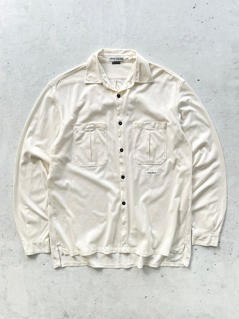 SS/98 Stone Island spell out dual Pocket Shirt (XL)