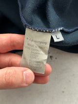 Vintage Stone Island Green Edge Badge 1/4 Zip Pullover Hoodie (L)