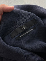 00's Stone Island Denims Loose Knit 1/4 Zip Jumper (L)