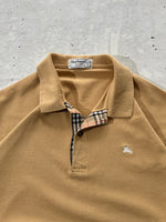Vintage Burberry Nova check Long Sleeve Polo Shirt (L)