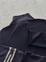 00's Stone Island Denims Loose Knit 1/4 Zip Jumper (L)